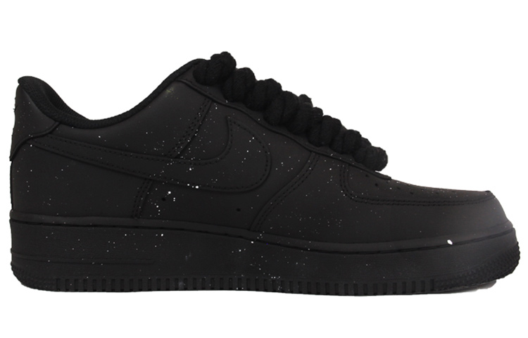 Order [Nike Kasut Custom] Air Force 1 Low 'Grafiti Hitam-Putih' CW2288-001(TeamJ-黑武士涂鸦男款)