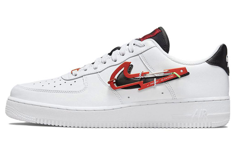 Sizing [Kasut Custom] Nike Air Force 1 Low 'Graffiti Hitam Putih Merah' DH7579-100(Team10-炫酷涂鸦)