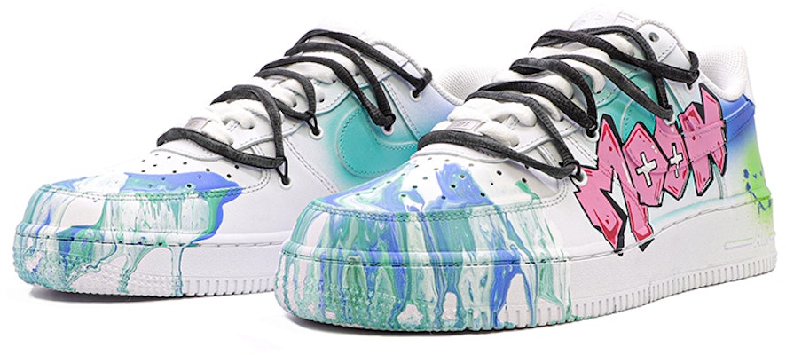 Nike Air Force 1 Low "Grafiti Azul Verde Rosa" CW2288-111(TeamM-男款流体艺术涂鸦蓝绿粉) Lookbook Nike Air Force 1 Low "Grafiti Azul Verde Rosa" CW2288-111(TeamM-男款流体艺术涂鸦蓝绿粉)