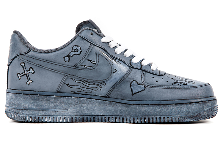 Order 【定制鞋款】耐克空军一号低帮“涂鸦火焰” CW2288-111(TeamB-男款手套)