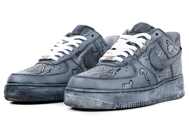 Lookbook 【定制鞋款】耐克空军一号低帮“涂鸦火焰” CW2288-111(TeamB-男款手套)