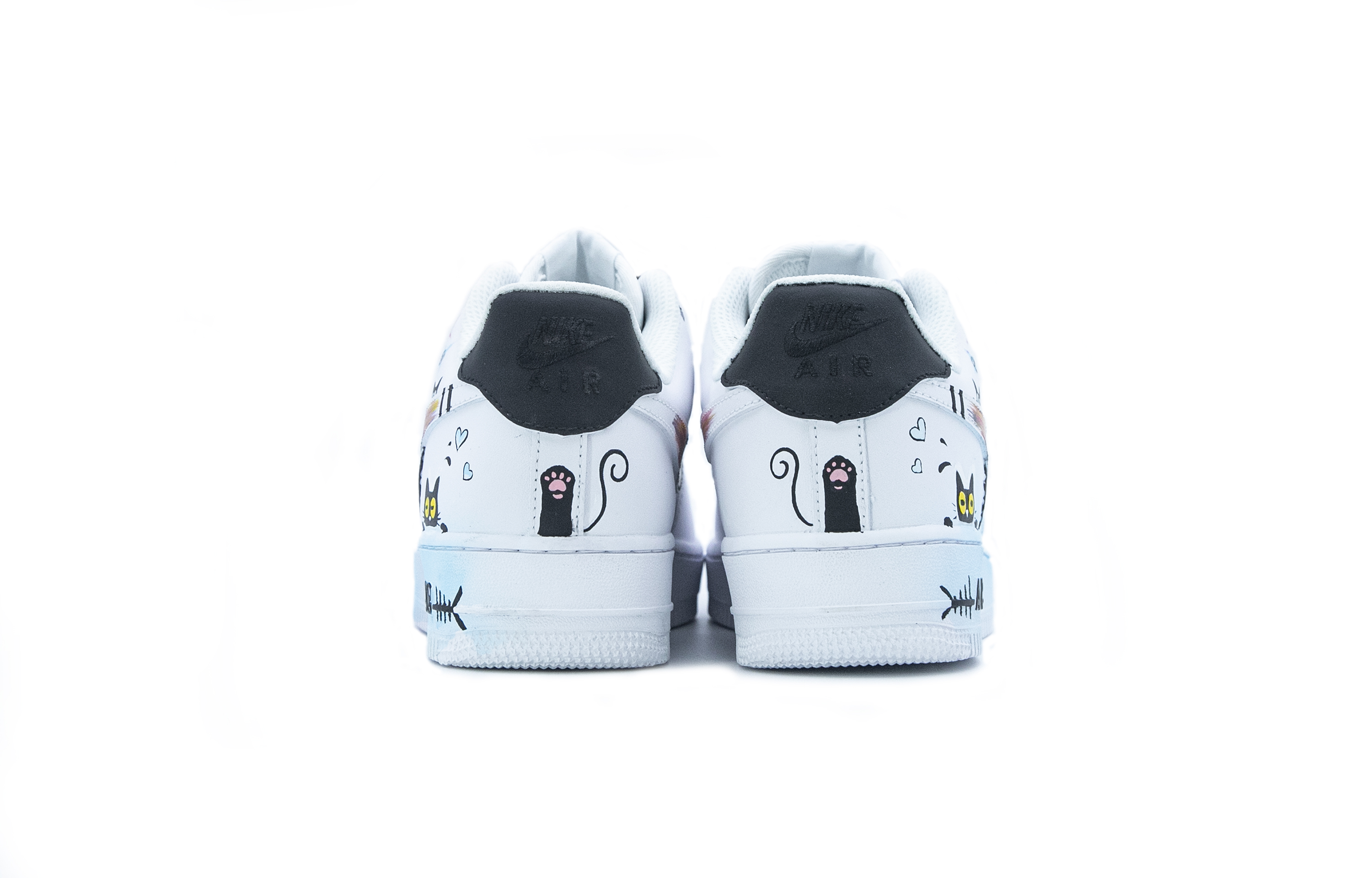 Shop [定制鞋] 耐克空军1号低帮‘涂鸦嘻哈喵’ CW2288-111-444237