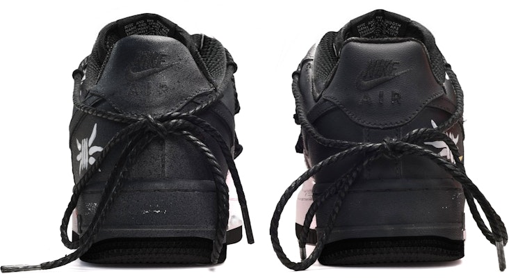 【訂製球鞋】 Nike Air Force 1 Low '07塗鴉 黑夜 防滑耐磨 低筒 板鞋 男款 黑白紅 Shop 【訂製球鞋】 Nike Air Force 1 Low '07塗鴉 黑夜 防滑耐磨 低筒 板鞋 男款 黑白紅