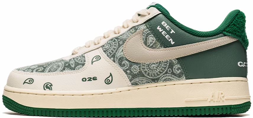 Zapatillas Nike Air Force 1 Low 'Graffiti Paisley Blanco-Verde' DO5220-131(Team22-男腰果花贴布A-BOX) Buy Zapatillas Nike Air Force 1 Low 'Graffiti Paisley Blanco-Verde' DO5220-131(Team22-男腰果花贴布A-BOX)