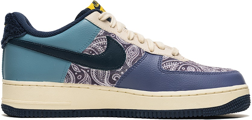 나이키 에어포스 1 로우 '그라피티 페이즐리 블루퍼플' (커스텀) DO5220-141(Team22-男腰果花贴布A-BOX) Order 나이키 에어포스 1 로우 '그라피티 페이즐리 블루퍼플' (커스텀) DO5220-141(Team22-男腰果花贴布A-BOX)