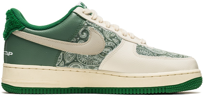 나이키 에어포스 1 로우 '그라피티 페이즐리 화이트-그린' (커스텀) DO5220-131(Team22-男腰果花贴布A-BOX) Order 나이키 에어포스 1 로우 '그라피티 페이즐리 화이트-그린' (커스텀) DO5220-131(Team22-男腰果花贴布A-BOX)