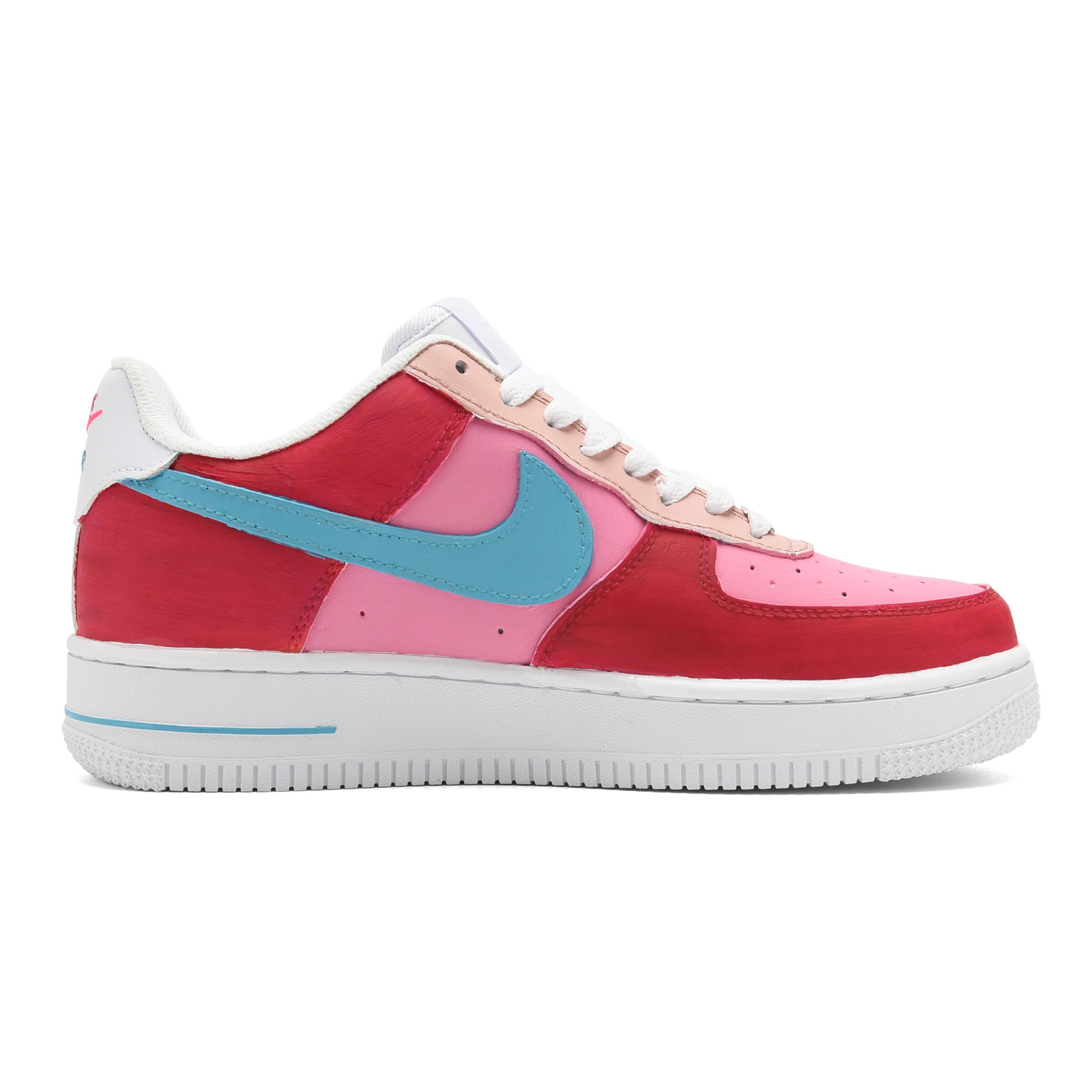 Order [Sepatu Custom] Nike Air Force 1 Low 'Grafiti Pink-Biru' CW2288-111-445132