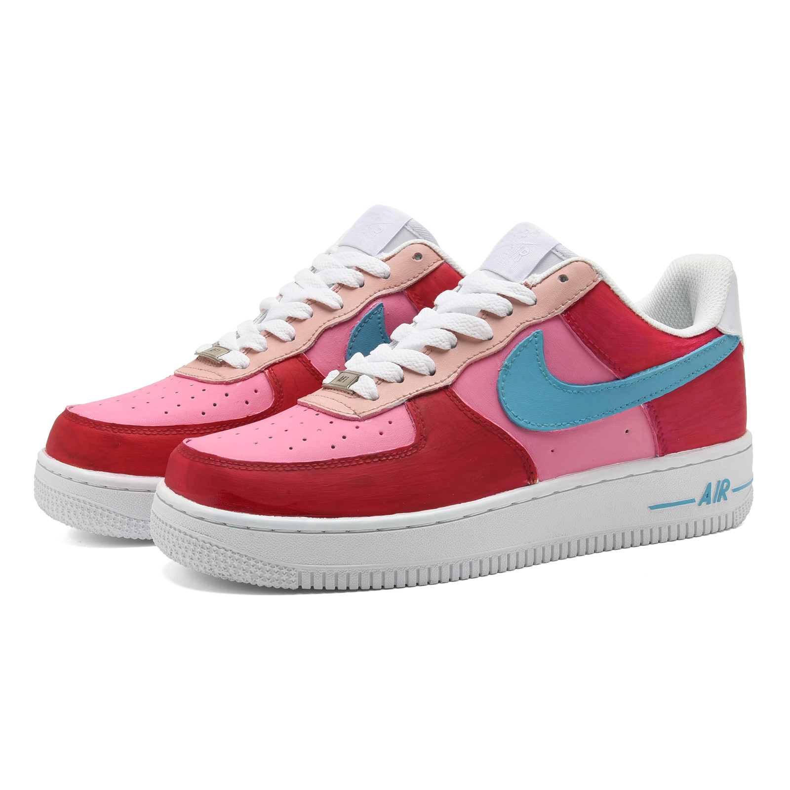 Lookbook [Sepatu Custom] Nike Air Force 1 Low 'Grafiti Pink-Biru' CW2288-111-445132