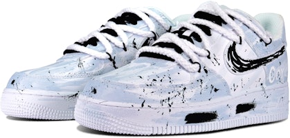 Zapatillas Nike Air Force 1 Low 'Graffiti Punk Azul-Blanco' Personalizadas CW2288-111(Team84-涂鸦朋克男款) Lookbook Zapatillas Nike Air Force 1 Low 'Graffiti Punk Azul-Blanco' Personalizadas CW2288-111(Team84-涂鸦朋克男款)