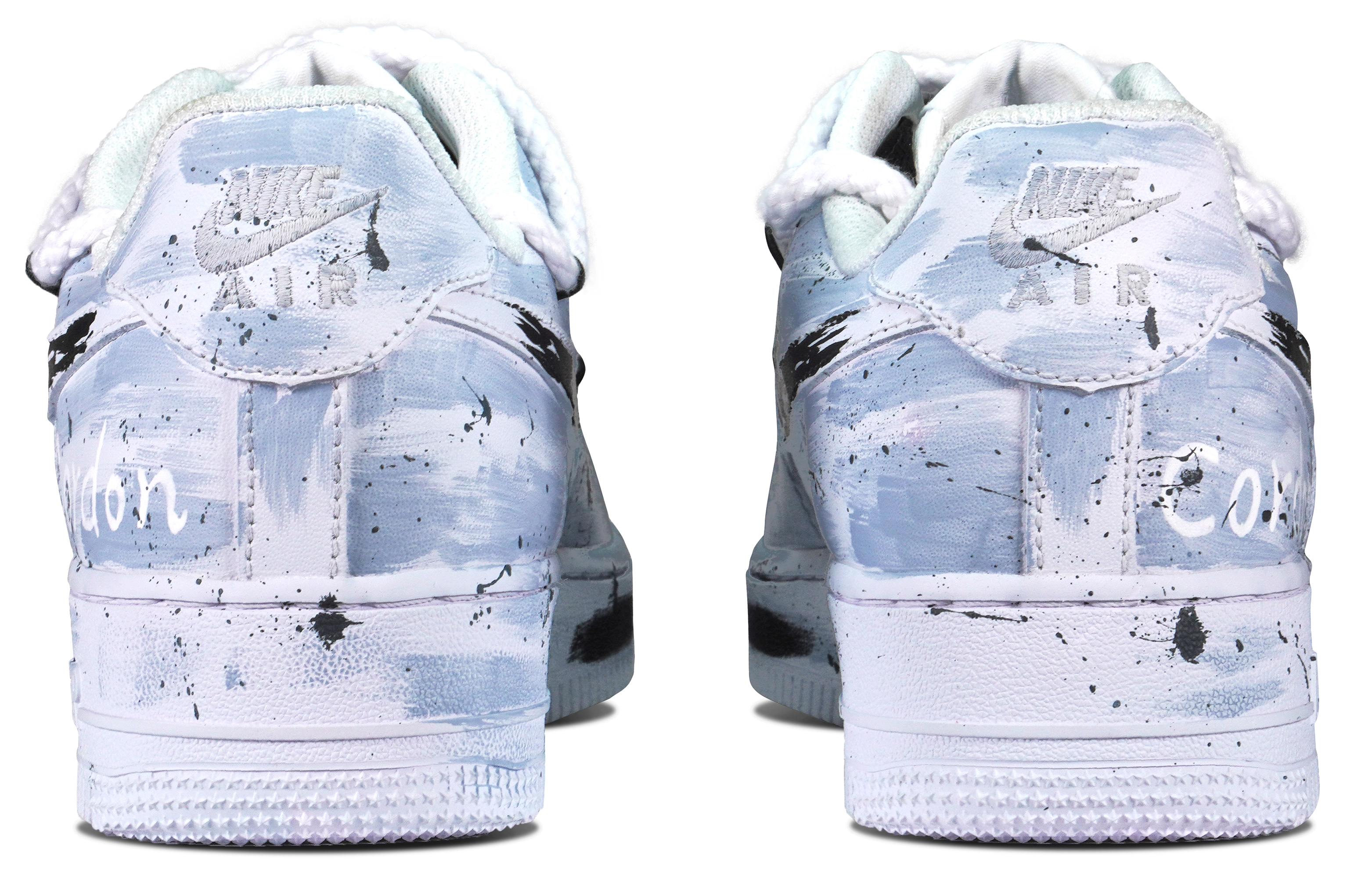 Shop Zapatillas Nike Air Force 1 Low 'Graffiti Punk Azul-Blanco' Personalizadas CW2288-111(Team84-涂鸦朋克男款)