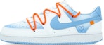 Buy 나이키 에어포스 1 로우 '그라피티 스카이블루' (커스텀) DH2987-101(Team7-澄空清云男款)