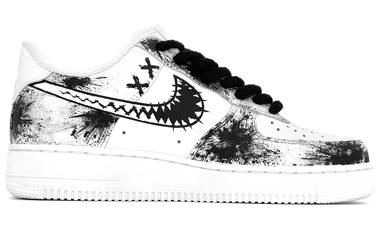 Order 나이키 에어포스 1 로우 '그라피티 로봇' (40 characters) CW2288-111(Team肆-男款涂鸦机器人)