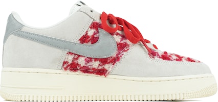 나이키 에어포스 1 로우 '회색 빨강 패치워크' (Nike AF1 로우 회빨 패치워크) DO9801-100(Team陆-千鸟格纹缝纫) Order 나이키 에어포스 1 로우 '회색 빨강 패치워크' (Nike AF1 로우 회빨 패치워크) DO9801-100(Team陆-千鸟格纹缝纫)