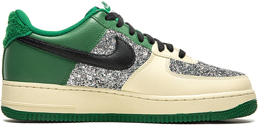 【定制球鞋】Nike Air Force 1 Low 野鶴製造 綠聖誕 亮閃 做舊 聖誕限定 空軍一號 低幫 板鞋 男款 白綠 Order 【定制球鞋】Nike Air Force 1 Low 野鶴製造 綠聖誕 亮閃 做舊 聖誕限定 空軍一號 低幫 板鞋 男款 白綠