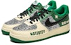 Lookbook 【定制球鞋】Nike Air Force 1 Low 野鶴製造 綠聖誕 亮閃 做舊 聖誕限定 空軍一號 低幫 板鞋 男款 白綠