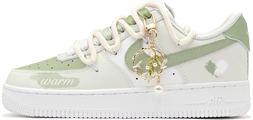 【客製球鞋】Nike Air Force 1 Low 空軍一號 小愛心 限定鞋盒 低筒 板鞋 男款 綠白 Buy 【客製球鞋】Nike Air Force 1 Low 空軍一號 小愛心 限定鞋盒 低筒 板鞋 男款 綠白