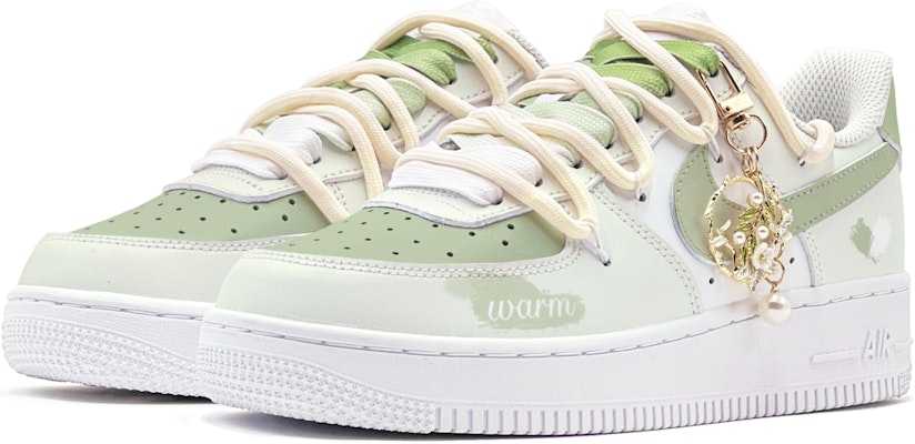 【客製球鞋】Nike Air Force 1 Low 空軍一號 小愛心 限定鞋盒 低筒 板鞋 男款 綠白 Lookbook 【客製球鞋】Nike Air Force 1 Low 空軍一號 小愛心 限定鞋盒 低筒 板鞋 男款 綠白