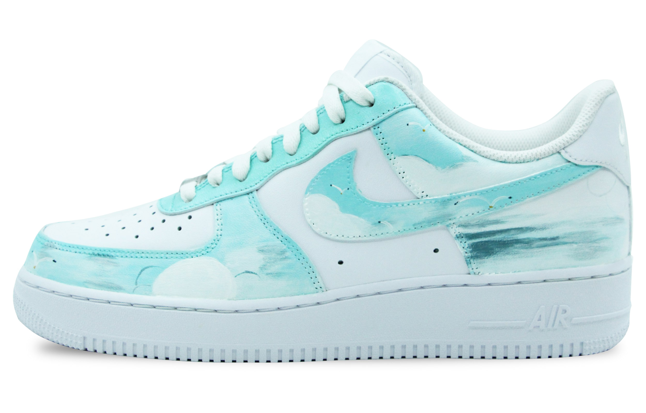 Buy [Kasut Custom] Nike Air Force 1 Low 'Hijau Putih' CW2288-111(Team39-AMY99远航)