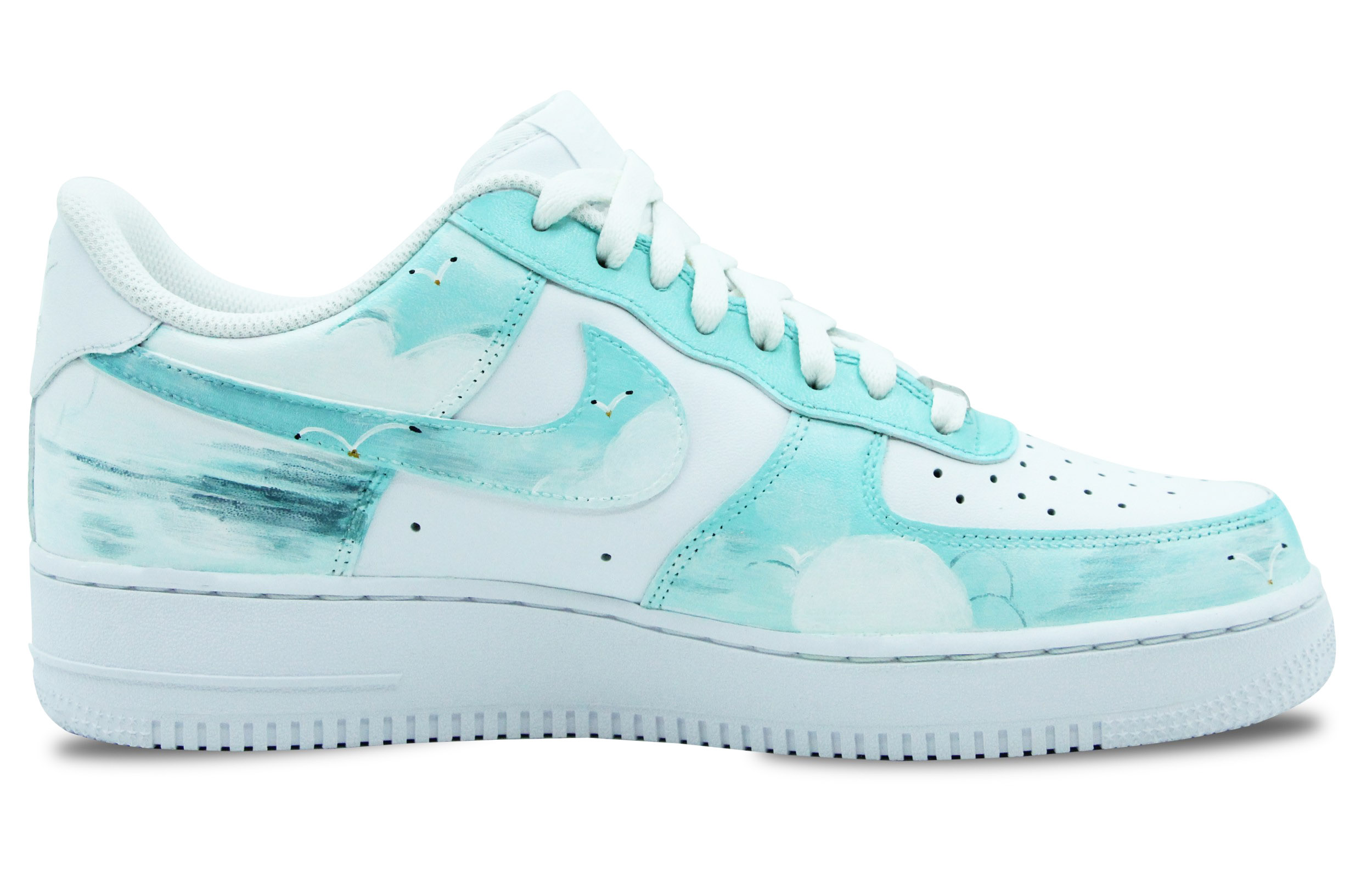 Order [Kasut Custom] Nike Air Force 1 Low 'Hijau Putih' CW2288-111(Team39-AMY99远航)