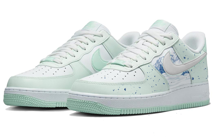 Shop 나이키 에어포스 1 로우 '녹색/흰색' (커스텀) FZ4123-394(Team181-冰山森系)