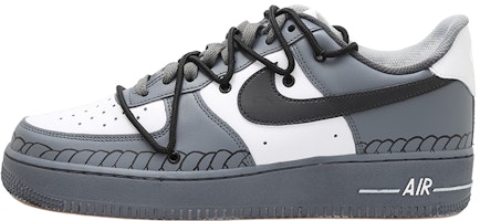 【客製球鞋】Nike Air Force 1 Low 拼色 麻繩 塗繪 做舊 解構風 低筒 板鞋 男款 灰黑白 Buy 【客製球鞋】Nike Air Force 1 Low 拼色 麻繩 塗繪 做舊 解構風 低筒 板鞋 男款 灰黑白