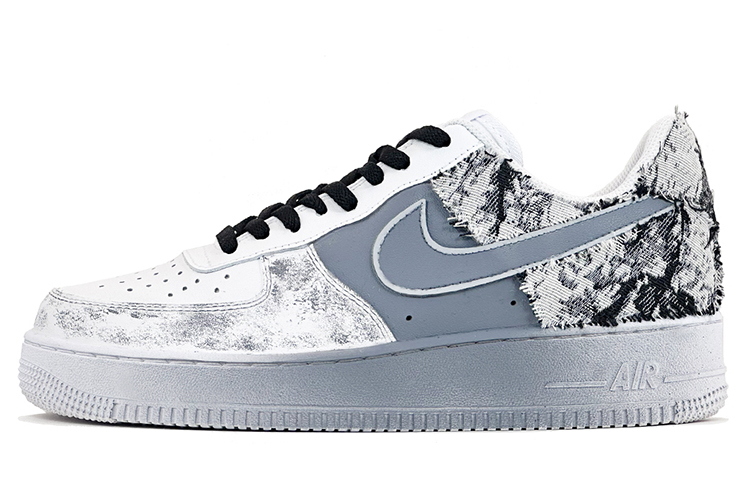 Buy 【カスタムシューズ】ナイキ エア フォース 1 ロー 'グレーブラックホワイト' CW2288-111(Team73-小巷乌衣)