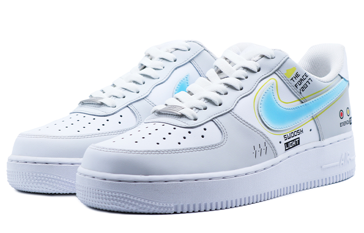 [Custom Shoes] Nike Air Force 1 Low 'Grey Blue Energy Light' 圖 3