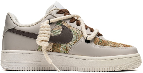 나이키 에어포스 1 로우 '회갈색 빈티지 캔버스' (커스텀) CW2288-111(TeamB-油画风灰棕) Order 나이키 에어포스 1 로우 '회갈색 빈티지 캔버스' (커스텀) CW2288-111(TeamB-油画风灰棕)