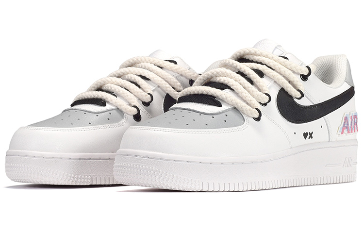 Lookbook [Sepatu Kustom] Nike Air Force 1 Low 'Grey Shadow' CW2288-111(TeamE-男款灰影子黑白灰)