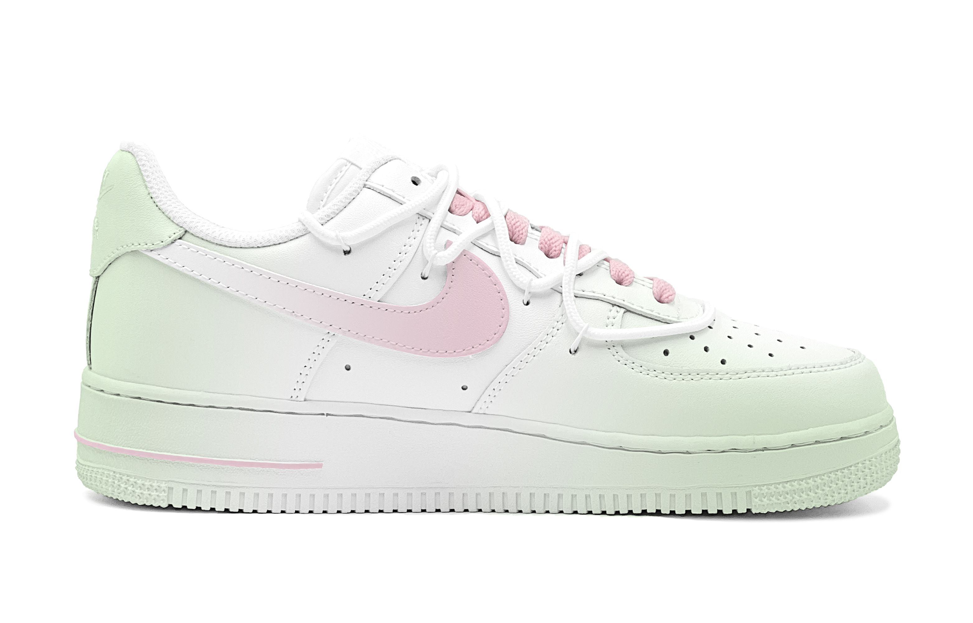 Order 나이키 에어포스 1 로우 '구아바 그린 그레이프' (커스텀) DH2920-111(TeamS-芭乐青提女S-BOX)