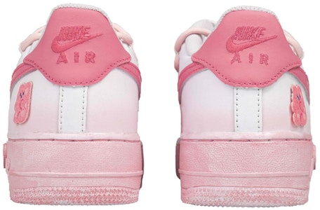 【定制球鞋】 Nike Air Force 1 Low 空軍一號 小熊軟糖 漸變 晕染 卡通 甜酷風 辣妹 低幫 板鞋 GS 粉白 Shop 【定制球鞋】 Nike Air Force 1 Low 空軍一號 小熊軟糖 漸變 晕染 卡通 甜酷風 辣妹 低幫 板鞋 GS 粉白