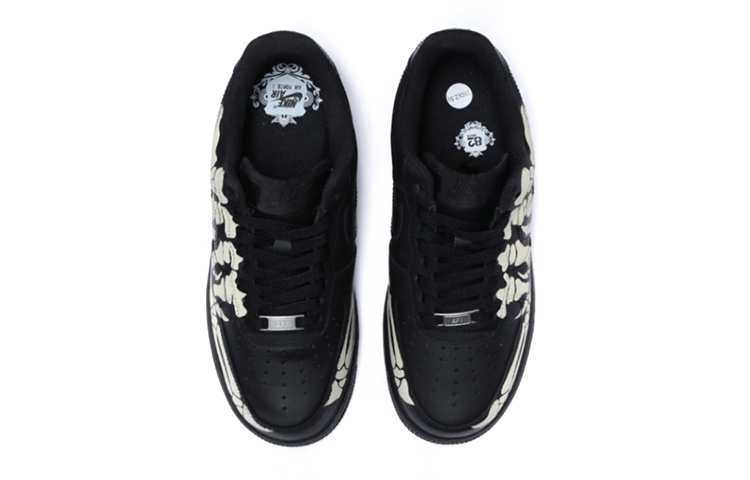 Purchase [Sepatu Custom] Nike Air Force 1 Low 'Halloween Tengkorak' CW2288-001(Teamfour-男女同款骷髅骨黑色)