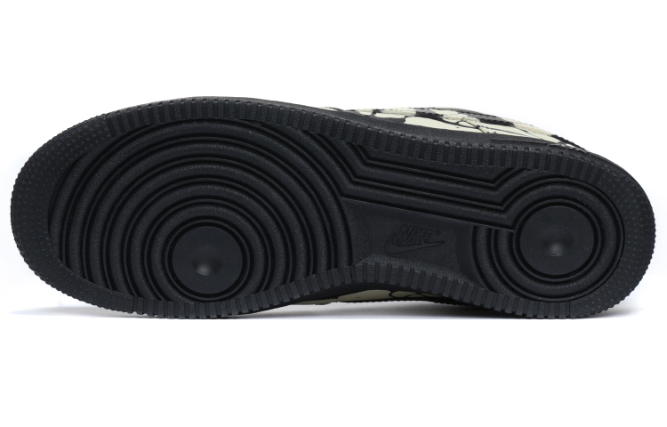 Details for [Sepatu Custom] Nike Air Force 1 Low 'Halloween Tengkorak' CW2288-001(Teamfour-男女同款骷髅骨黑色)