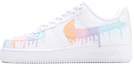 Buy 【定制球鞋】 Nike Air Force 1 Low 手繪 彩虹糖漿 融化 簡約清新 低幫 板鞋 男款 白粉