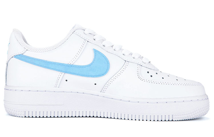 Order [定制鞋款] 耐克空军一号低帮 '手绘天蓝' CW2288-111(Team18-AF1男款天蓝色单钩)