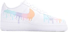 Order 【定制球鞋】 Nike Air Force 1 Low 手繪 彩虹糖漿 融化 簡約清新 低幫 板鞋 男款 白粉