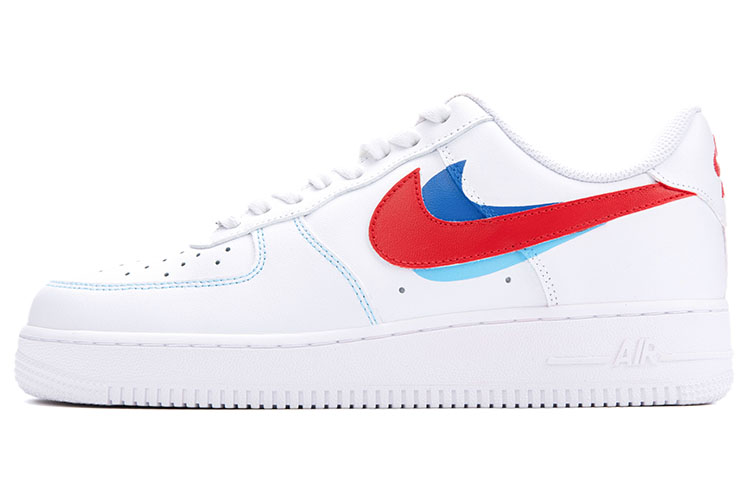 Buy Nike Air Force 1 Low Pintadas a Mano (Azul, Blanco, Rojo) CW2288-111(Team18-三钩红蓝）