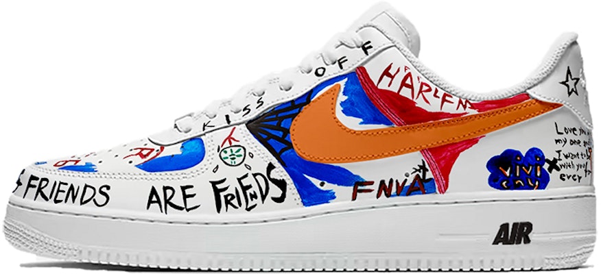 【定制球鞋】 Nike Air Force 1 Low 1 07 空軍一號 手寫的浪漫 潮流百搭 低幫 板鞋 男款 白藍 Buy 【定制球鞋】 Nike Air Force 1 Low 1 07 空軍一號 手寫的浪漫 潮流百搭 低幫 板鞋 男款 白藍