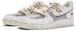 Lookbook 【客製球鞋】Nike Air Force 1 Low 07 空軍一號 榛果拿鐵 手繪噴繪 解構 復古 低筒 板鞋 男款 米灰