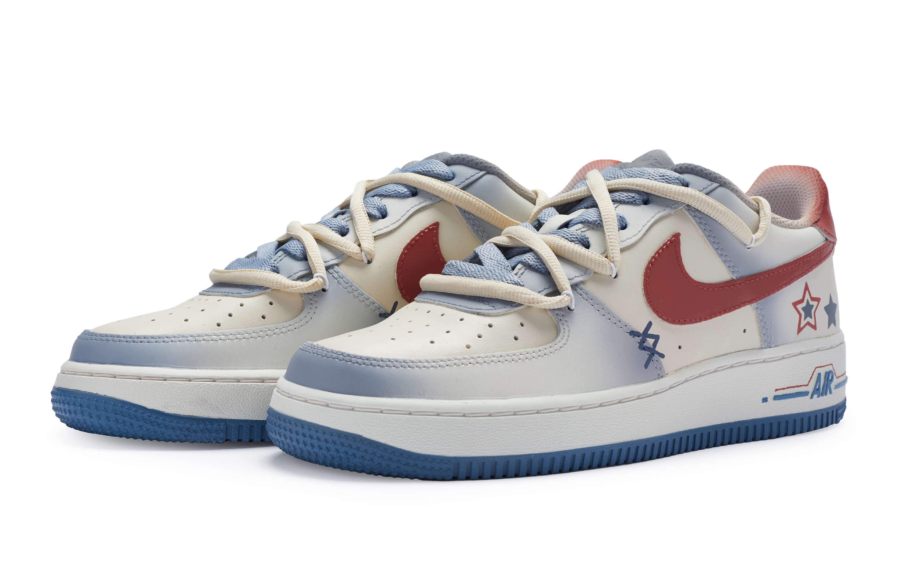 Lookbook Zapatillas Nike Air Force 1 Low 'Hearty Comfort Zone Retro America' DH2920-111(Team80-女款心动舒适区白蓝)