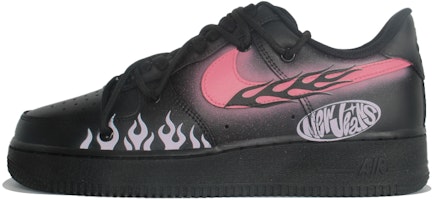 【訂製球鞋】 Nike Air Force 1 Low 地獄之火 粉色火焰 防滑耐磨透氣 低筒 板鞋 男女同款 黑色 Order 【訂製球鞋】 Nike Air Force 1 Low 地獄之火 粉色火焰 防滑耐磨透氣 低筒 板鞋 男女同款 黑色