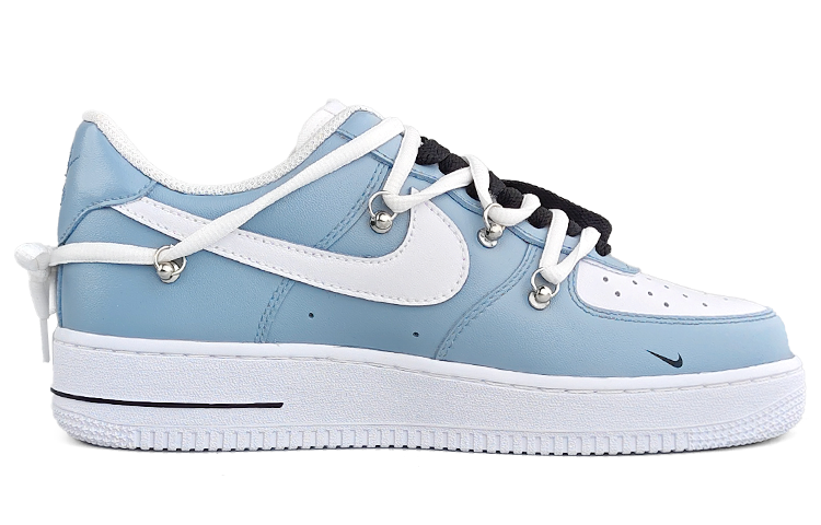 Order 나이키 에어포스 1 로우 '힙합 블루 화이트 블랙' (커스텀) 315122-111（Team13-雾霾蓝E)