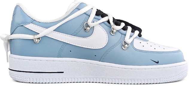 나이키 에어포스 1 로우 '힙합 블루 화이트 블랙' (커스텀) 315122-111(Team13-雾霾蓝E) Order 나이키 에어포스 1 로우 '힙합 블루 화이트 블랙' (커스텀) 315122-111(Team13-雾霾蓝E)