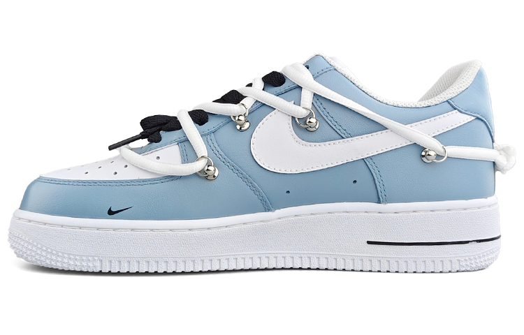 Shop 나이키 에어포스 1 로우 '힙합 블루 화이트 블랙' (커스텀) 315122-111（Team13-雾霾蓝E)