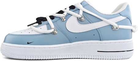 나이키 에어포스 1 로우 '힙합 블루 화이트 블랙' (커스텀) 315122-111(Team13-雾霾蓝E) Shop 나이키 에어포스 1 로우 '힙합 블루 화이트 블랙' (커스텀) 315122-111(Team13-雾霾蓝E)