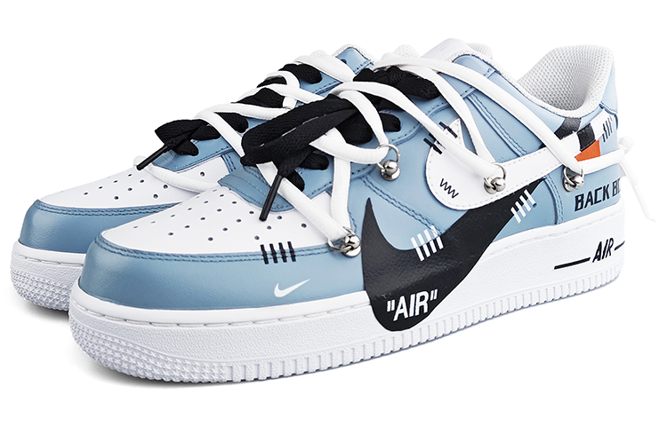Purchase 나이키 에어포스 1 로우 '힙합 블루 화이트 블랙' (커스텀) 315122-111（Team13-雾霾蓝E)