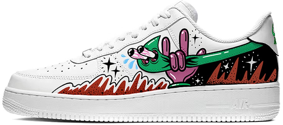 【客製球鞋】Nike Air Force 1 Low 空軍一號 手繪 Hiphop 低筒 板鞋 男款 黑白紅 Buy 【客製球鞋】Nike Air Force 1 Low 空軍一號 手繪 Hiphop 低筒 板鞋 男款 黑白紅