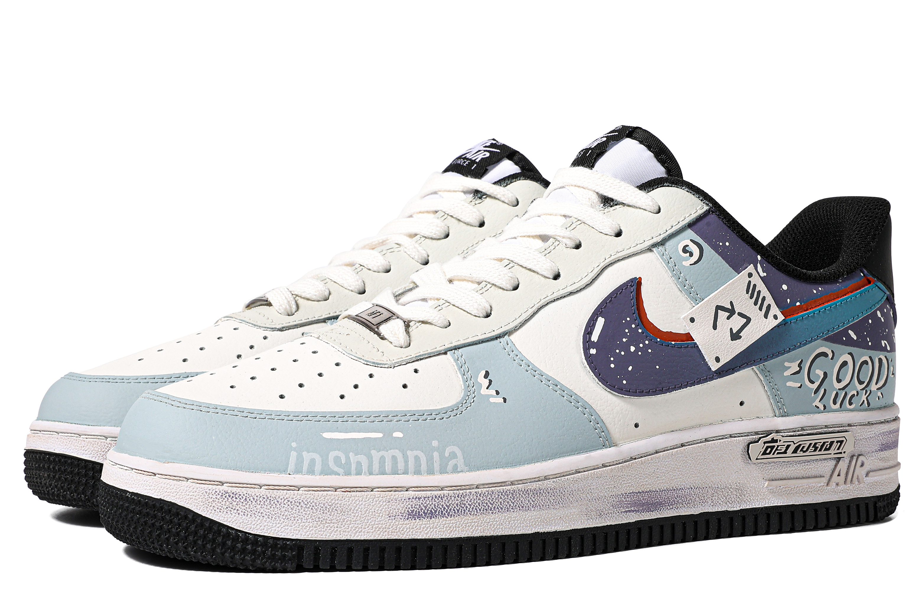 Lookbook Nike Air Force 1 Low "Azul Esperanza" (Personalizadas) DR9867-102(TeamM-男款Hope-BOX)