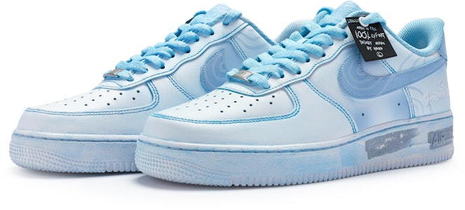 【訂製球鞋】 Nike Air Force 1 Low 07 牛角尖 多夢 特殊鞋盒 情緒色彩 極簡主義 低筒 板鞋 男款 藍白 Lookbook 【訂製球鞋】 Nike Air Force 1 Low 07 牛角尖 多夢 特殊鞋盒 情緒色彩 極簡主義 低筒 板鞋 男款 藍白