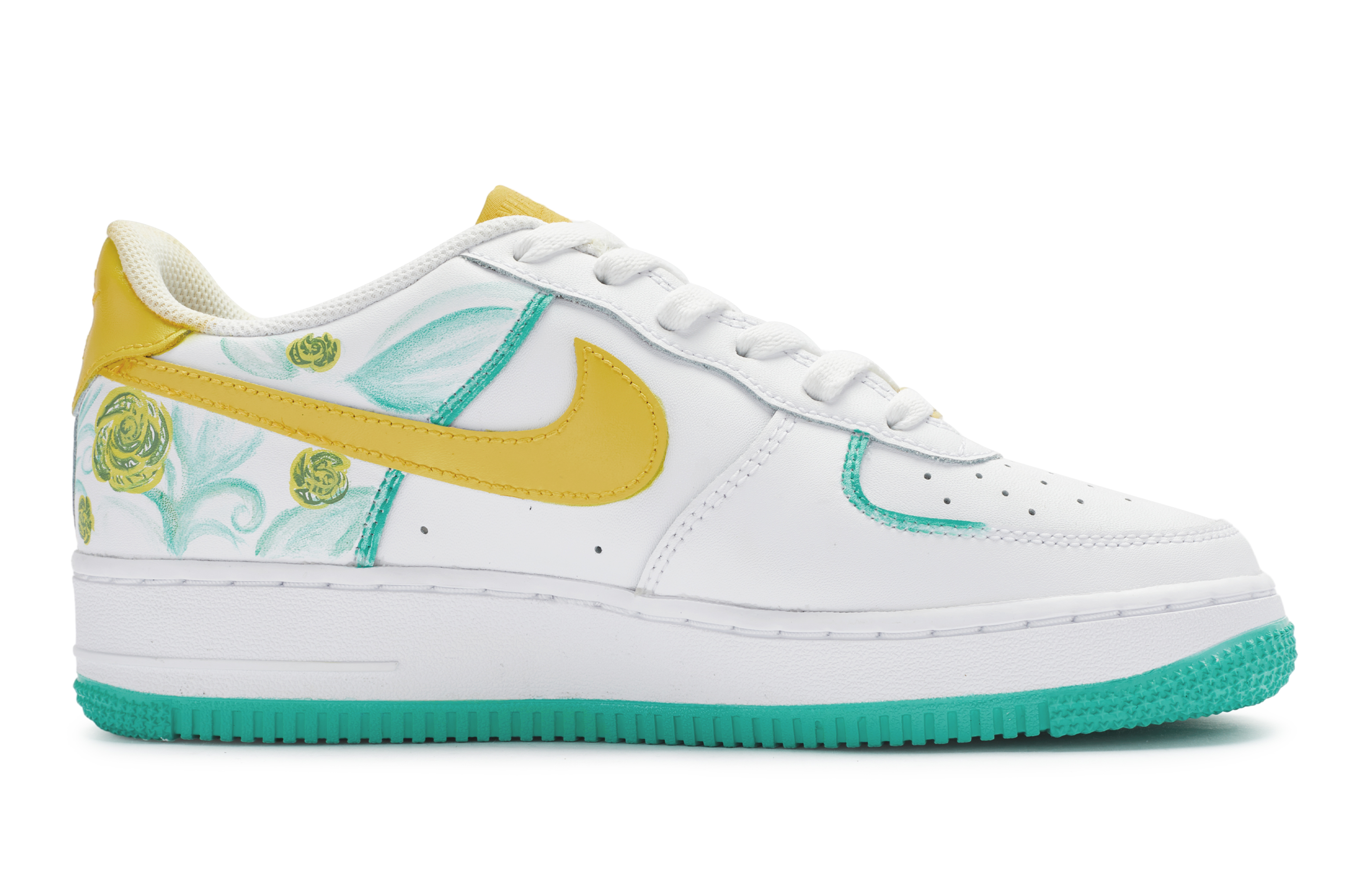 Order 【定制鞋款】耐克空军一号低帮 '角尖兰花' DH2920-111-466135